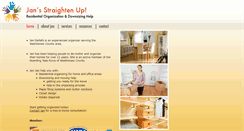 Desktop Screenshot of janstraightenup.com